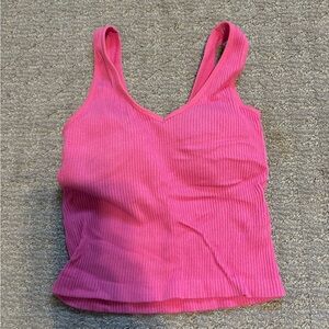 Altard State Pink Ribbed Tank Top